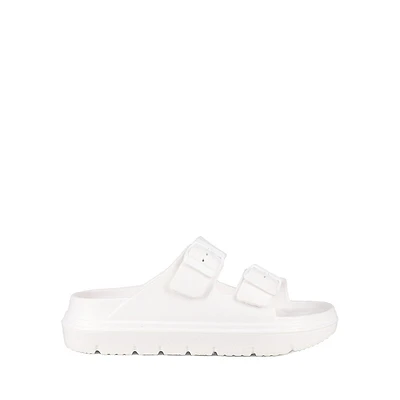 Coastal 2-Strap Plastic Platform Slide Sandals