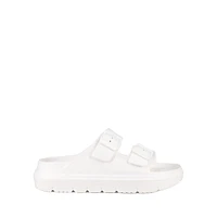 Coastal 2-Strap Plastic Platform Slide Sandals