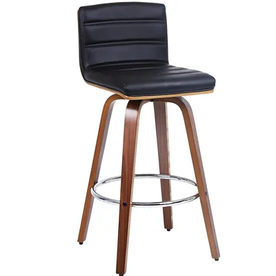 28" Upholstered Counter Barstools，360° Swivel Bar Stool Pub Chair With Back & Foot Ring