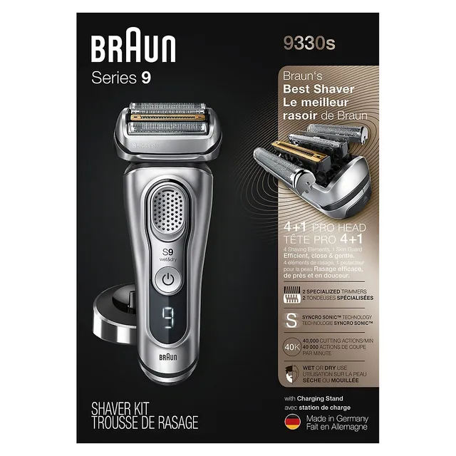 Braun Series 9 9330s Rechargeable & Cordless Electric Shaver For Men