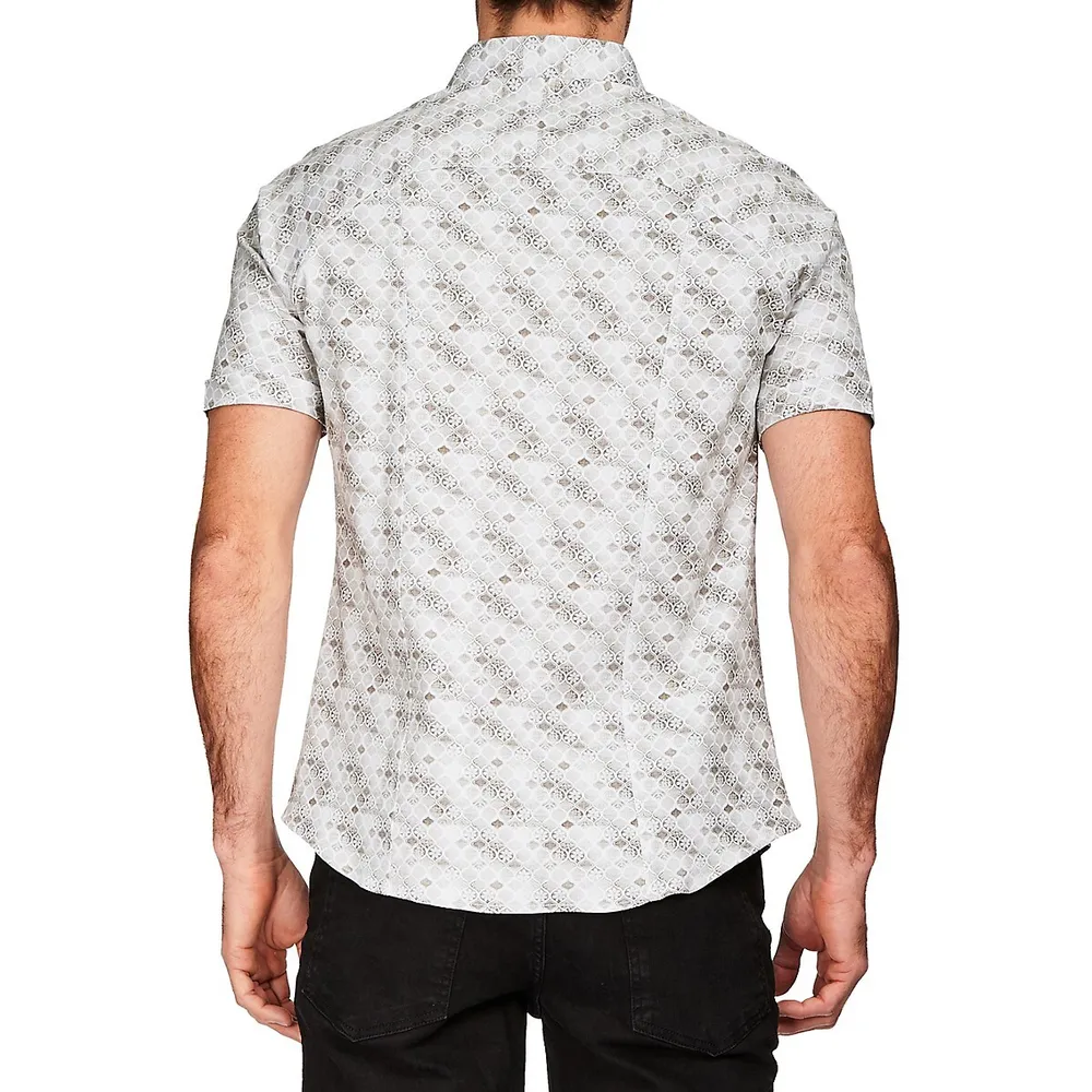 Chemise en tricot interlock avec motif turc Modern English