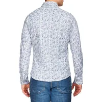 Chemise fleurie à tricot interlock Modern English