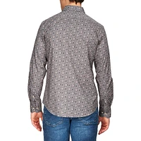 Modern English Persian Tile Stretch Shirt