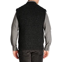 Gilet en laine à encolure V boutonnée
