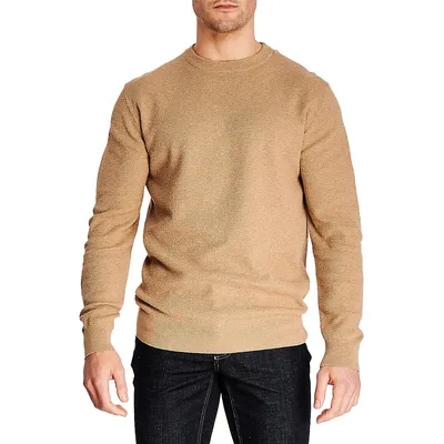 Textured Crewneck Sweater