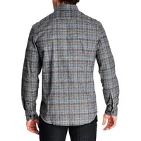 Modern-Fit Flannel Plaid Shirt