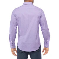 Chemise extensible à motif géométrique