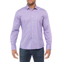 Chemise extensible à motif géométrique
