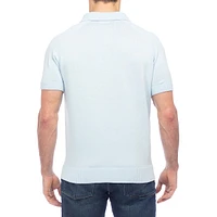 Short-Sleeve Polo Sweater