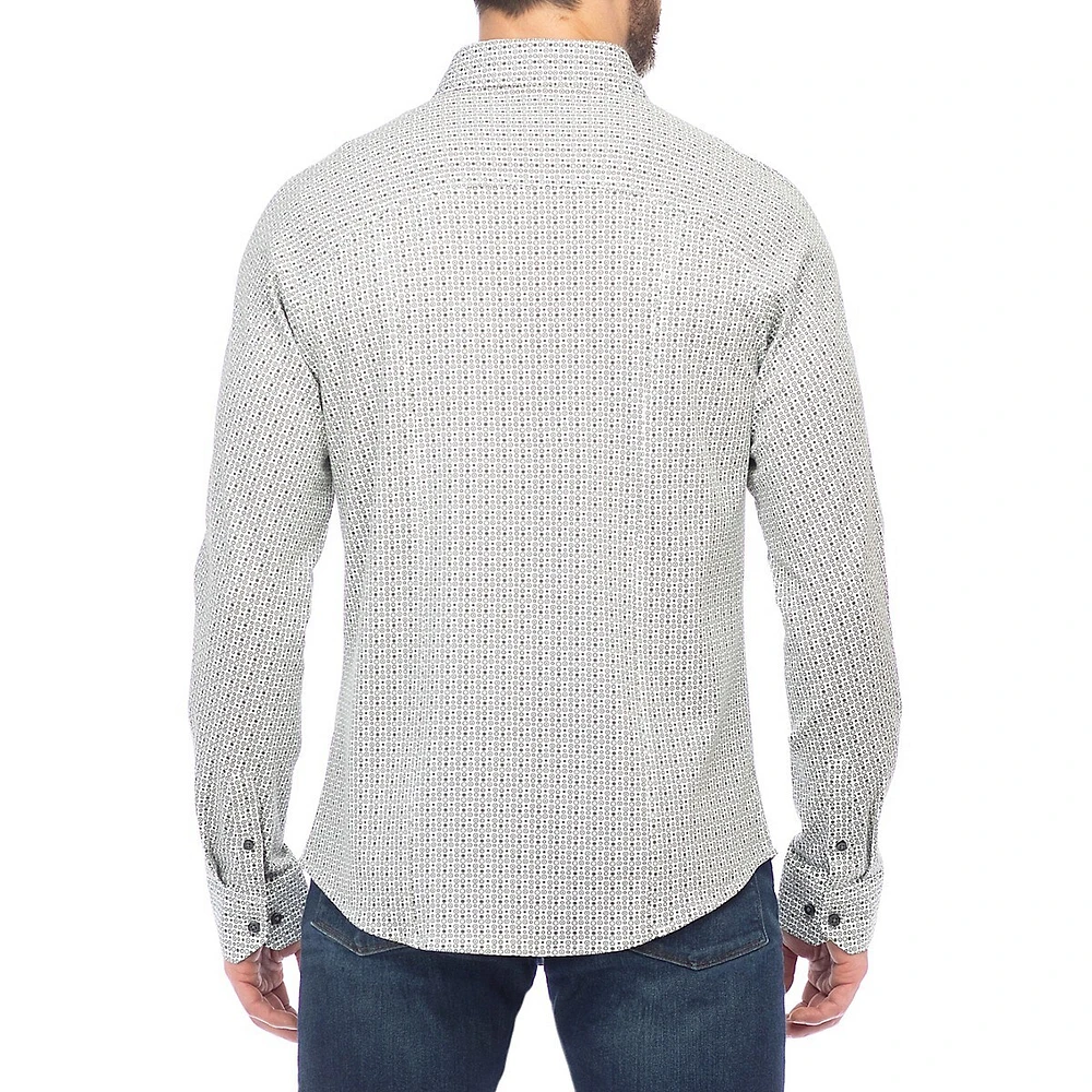 Dot-Print Knit Shirt