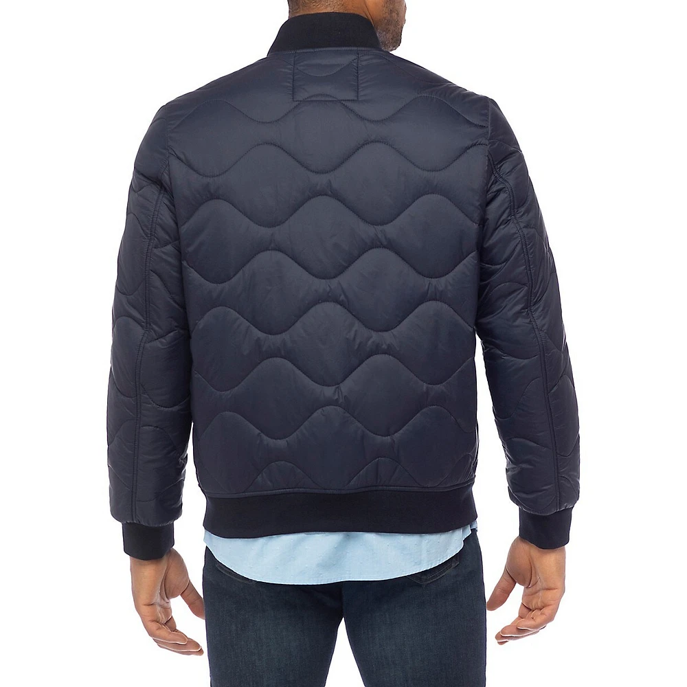 Quilted Bomber Jacket