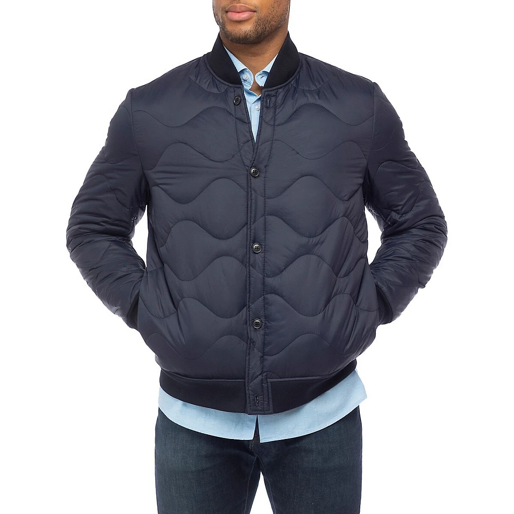 Quilted Bomber Jacket