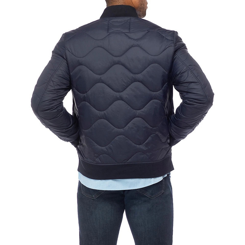 Quilted Bomber Jacket