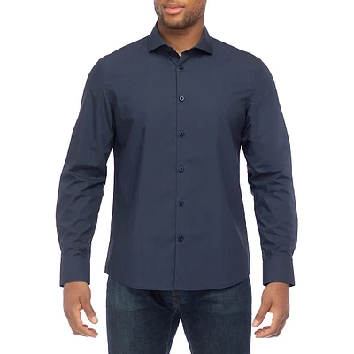 Modern-Fit Solid-Colour Shirt