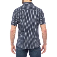 Modern-Fit Geometric-Print Shirt