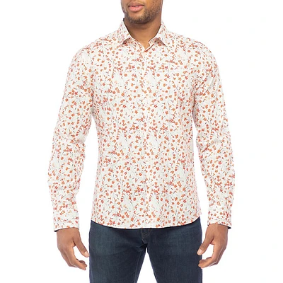 Modern-Fit Floral Shirt