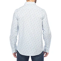 Modern-Fit Floral Stretch Shirt