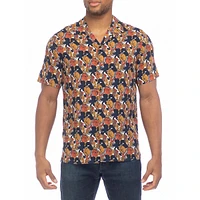 Floral Viscose Camp Shirt