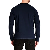 Long-Sleeve Henley Top