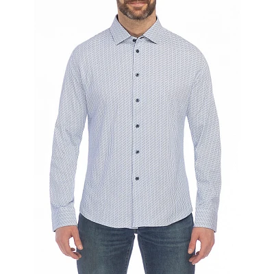 Modern-Fit Micro Dot-Print Shirt