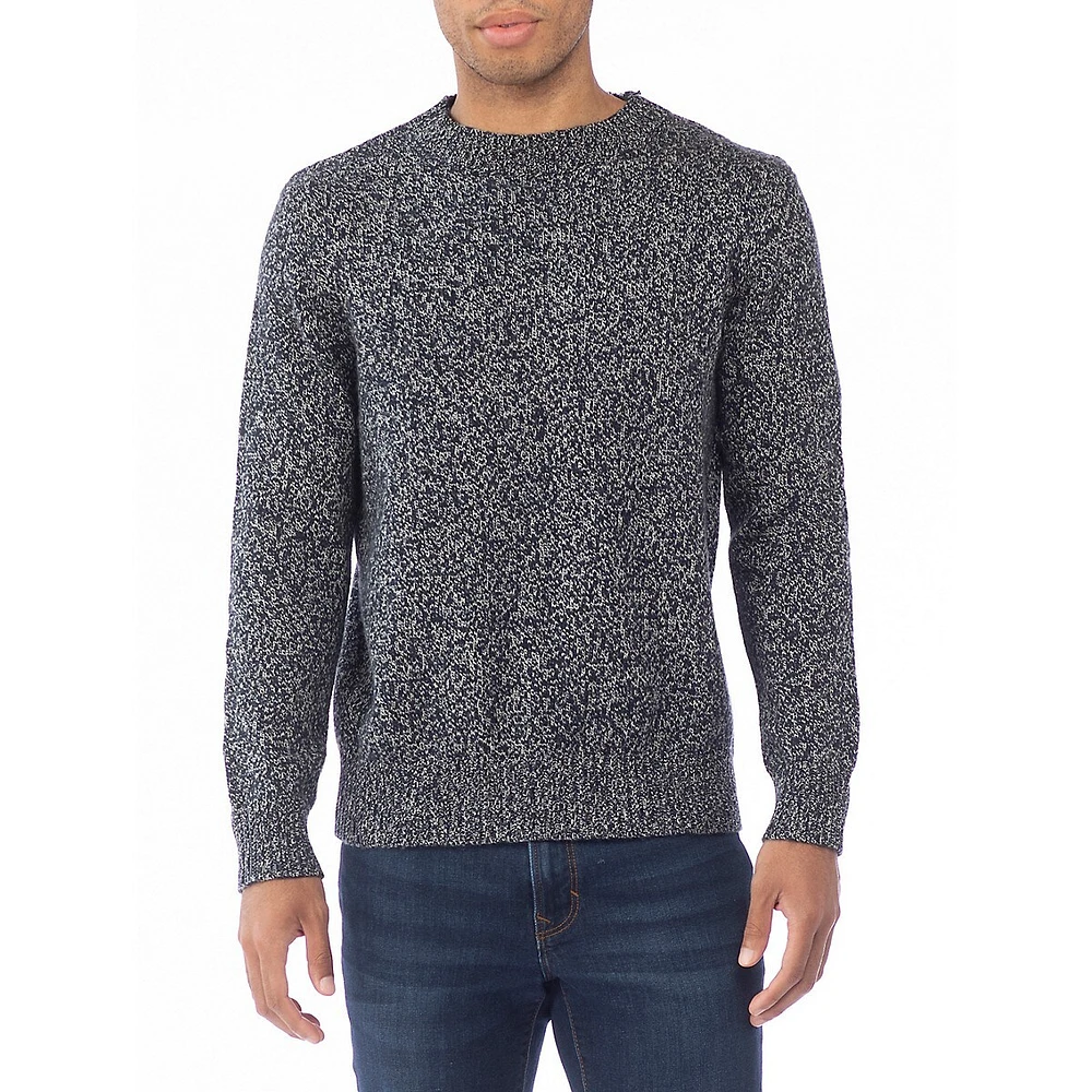 Modern-Fit Marled-Knit Sweater