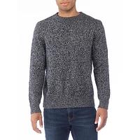 Modern-Fit Marled-Knit Sweater