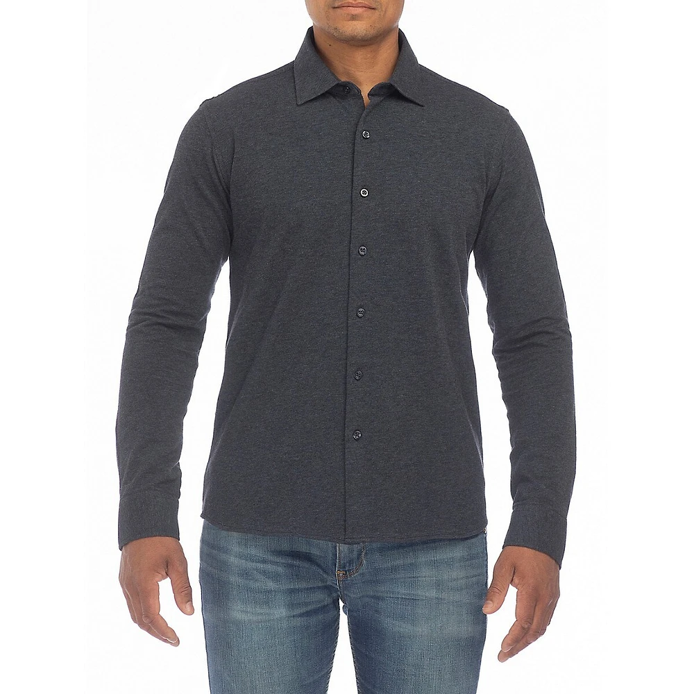 4-Way Stretch Piqué Knit Shirt