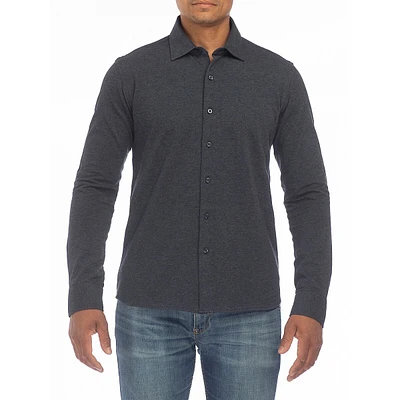 4-Way Stretch Piqué Knit Shirt