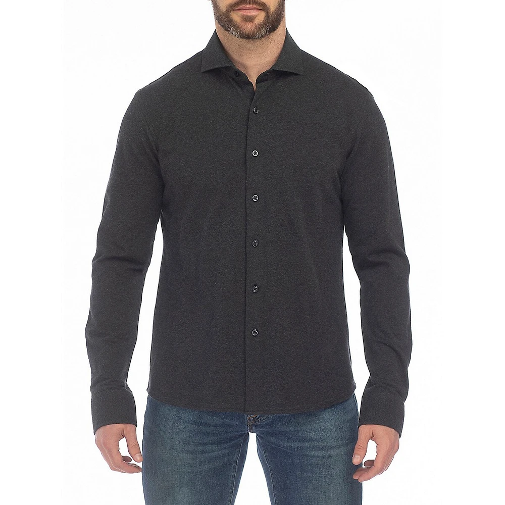 4-Way Stretch Piqué Knit Shirt