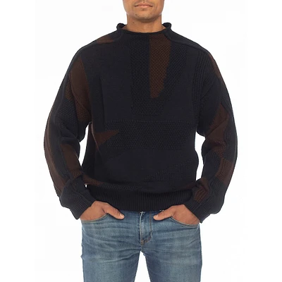 Modern-Fit Mock-Neck Sweater