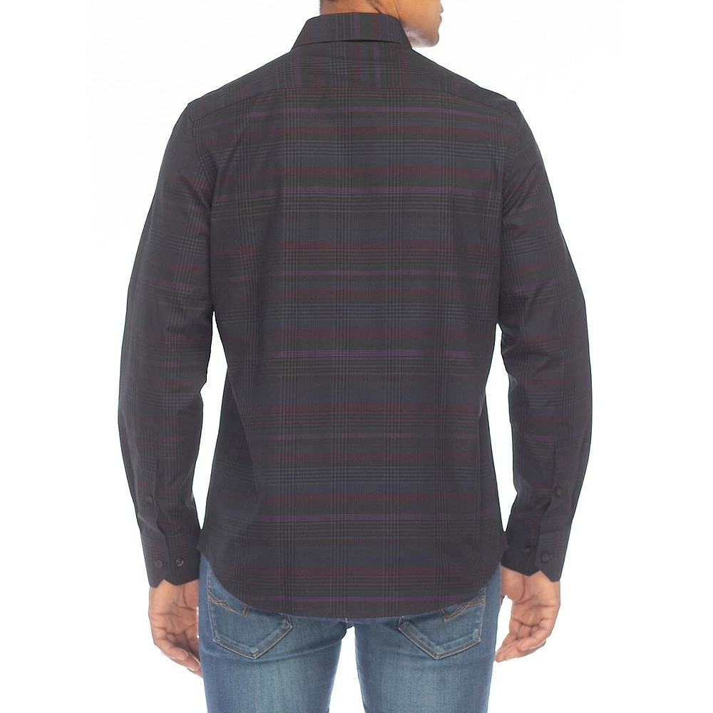 Subtle Plaid Modern-Fit Shirt