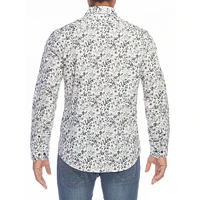 Whimsical Floral Modern-Fit Stretch Shirt