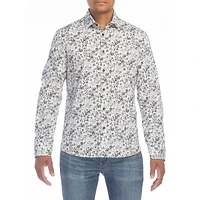 Whimsical Floral Modern-Fit Stretch Shirt