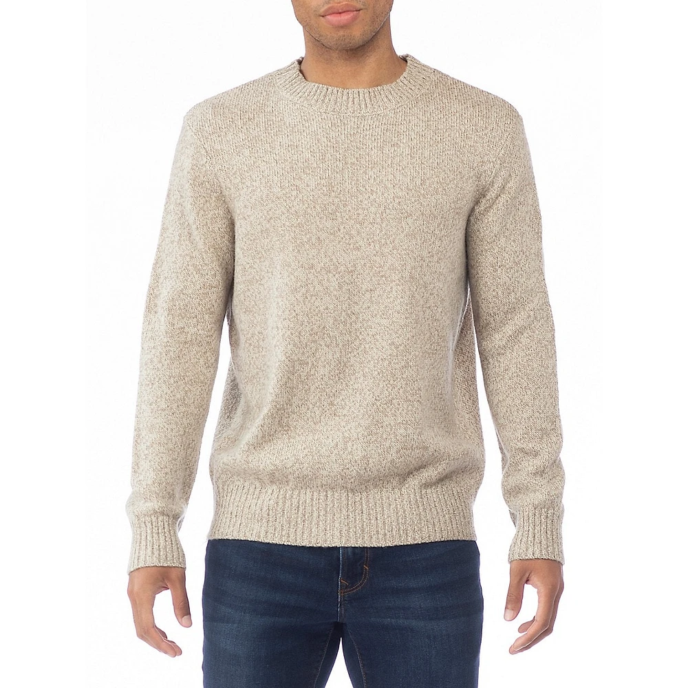 Modern-Fit Marled-Knit Sweater