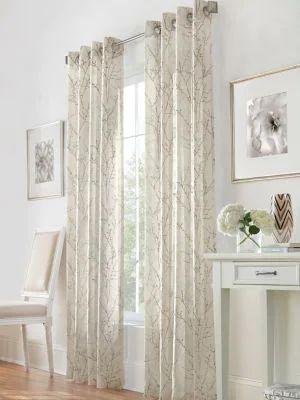 Levi Semi-Sheer Grommet Curtain Panel