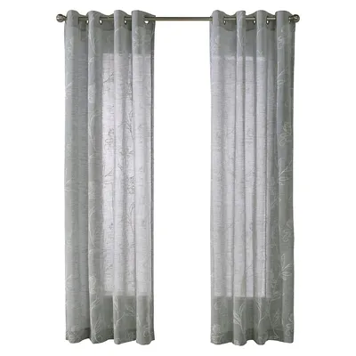 Asher Semi-Sheer Grommet Curtain Panel