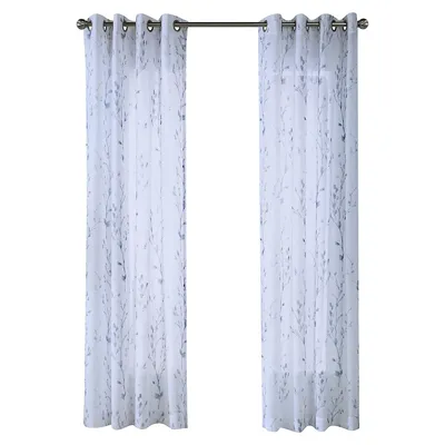 Pincus Semi-Sheer Grommet Curtain Panel