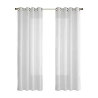 Romina Semi-Sheer Voile Grommet Curtain Panel - 84-Inch