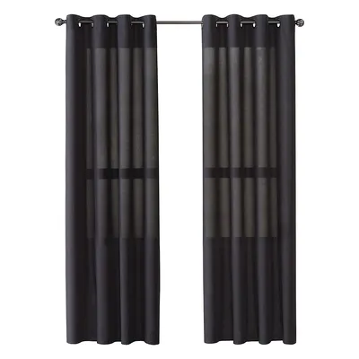 Terris Light-Filtering Grommet Curtain Panel ​- 84-Inch