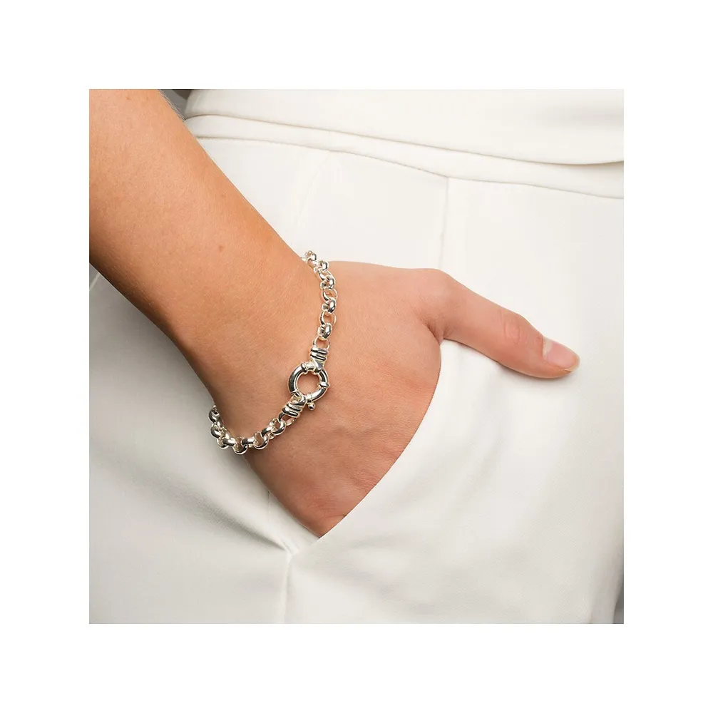 Michael Hill 19cm (7.5) Belcher Bracelet In Sterling Silver