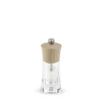 Oléron - Manual Salt Mill In Wood And Acrylic, Natural 14 Cm - 5,5in.