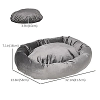 Pet Bed For Medium Dogs, Dark Grey