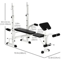 Adjustable Weight Bench Multi-function Bench Press Set
