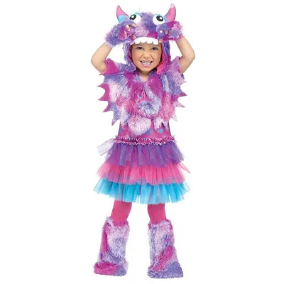 Polka Dot Monster Toddler Girl Costume
