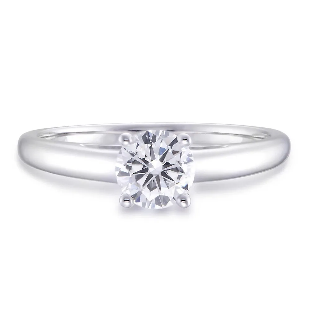 Canadian Dreams 14k White Gold .60ctw Diamond Solitaire Ring