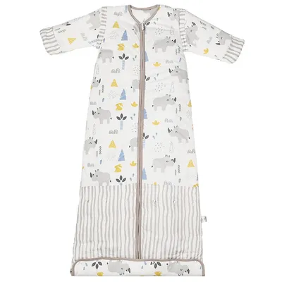2.5 Tog Baby Wearable Blanket For 0-3 Years,cotton Sleepsack With Detachable Sleeves And Adjustable Length