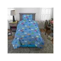 Kid's Super Mario Plumber Mario 4-Piece Twin Bed In A Bag