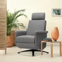 Massage Recliner Chair Vibrating Sofa W/ Remote Control&adjustable Headrest Grey