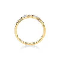 Bridal Ring With 0.15 Carat Tw Diamonds In 14kt Yellow Gold
