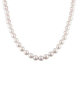 14k gold akoya cultured pearl necklace